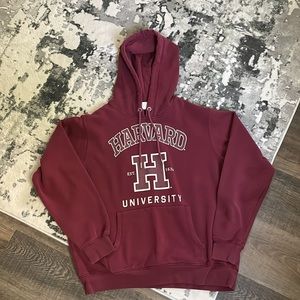 H&M Maroon Harvard Sweatshirt Hoodie